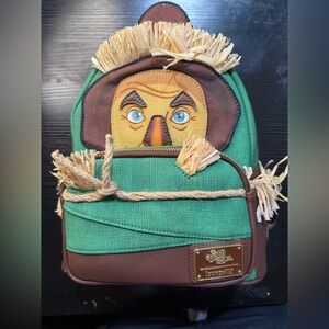 Loungefly Green and Brown Scarecrow Backpack